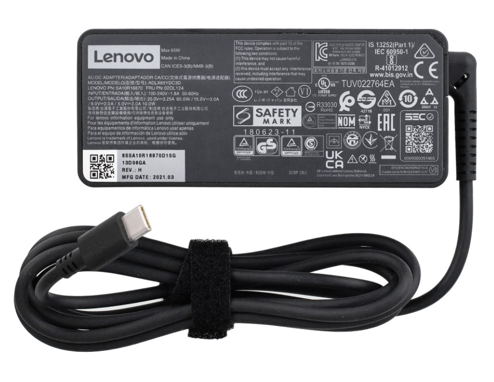 Блок питания Lenovo ThinkPad T480 (20L5000ART) 65W, OEM