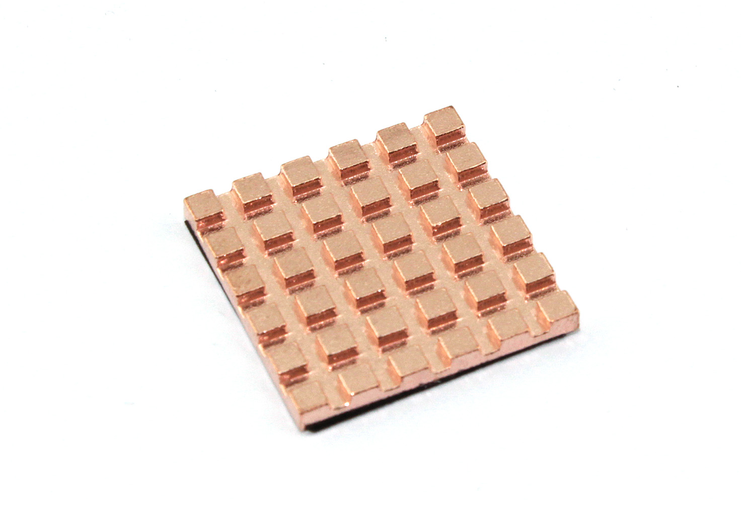 Медный радиатор 22х22х2мм с термоскотчем 3M 9448A