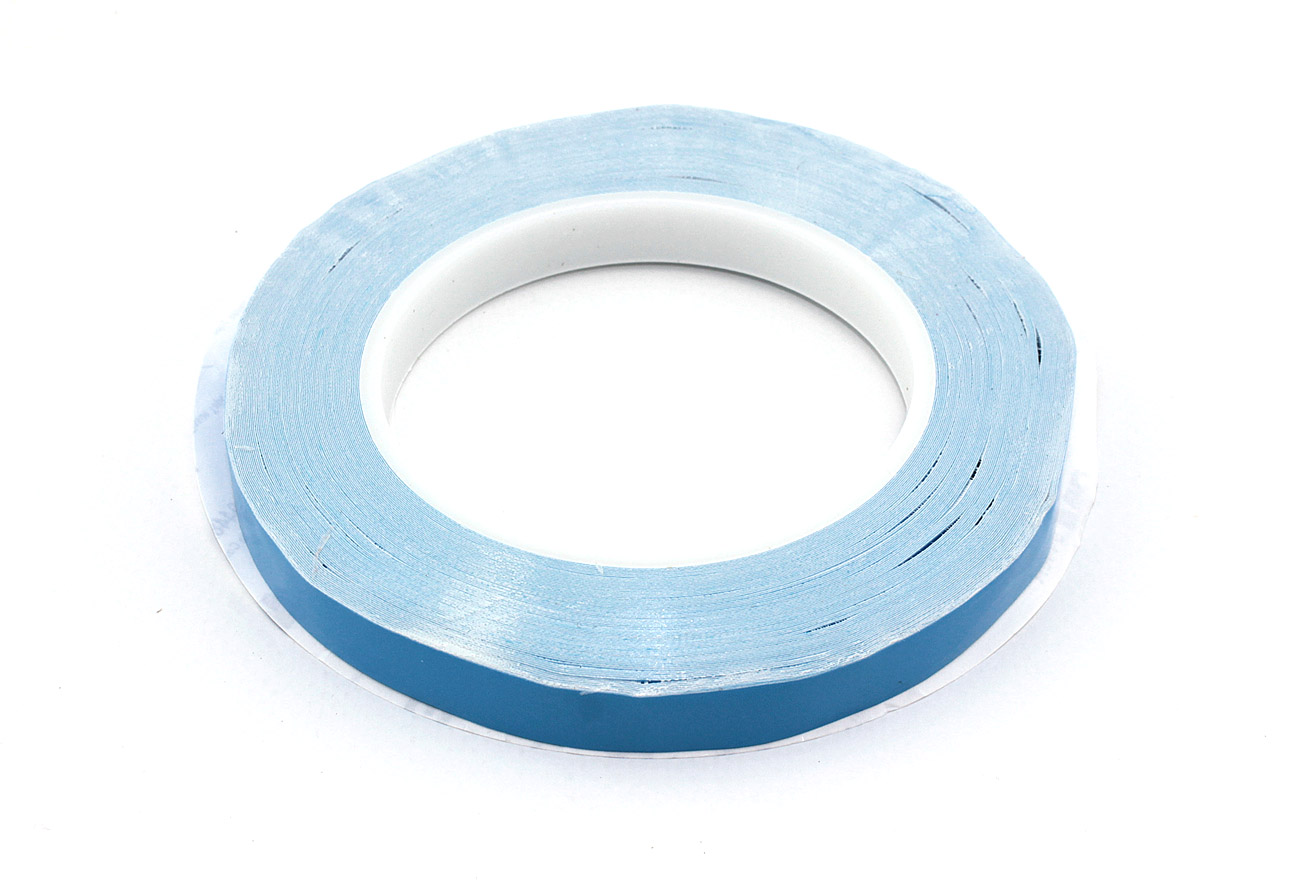 Синий двусторонний термоскотч 12 мм, 50 м