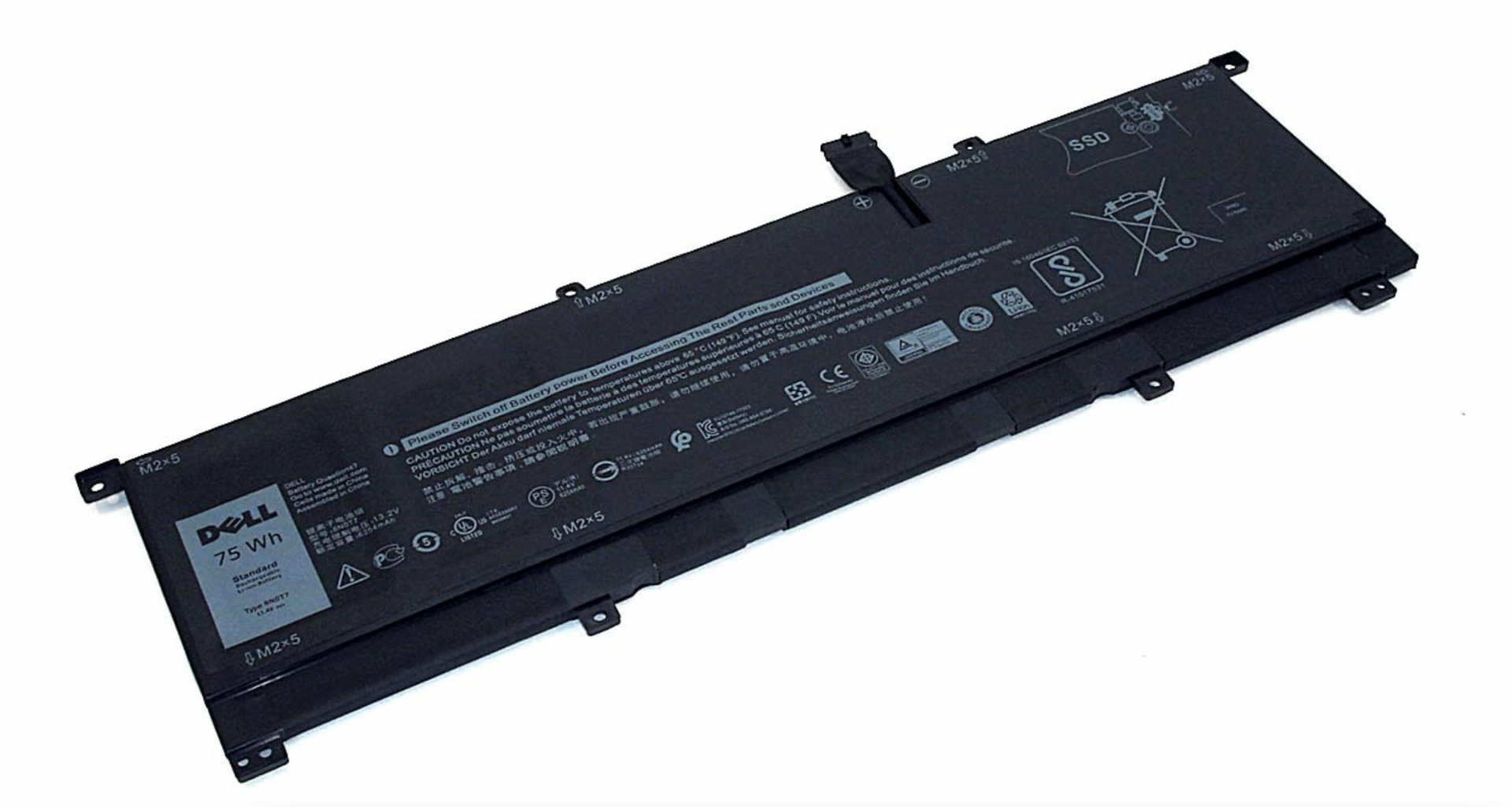 Аккумулятор DELL Precision 5530, 5530-2615 11.4V, 6580mAh, Original