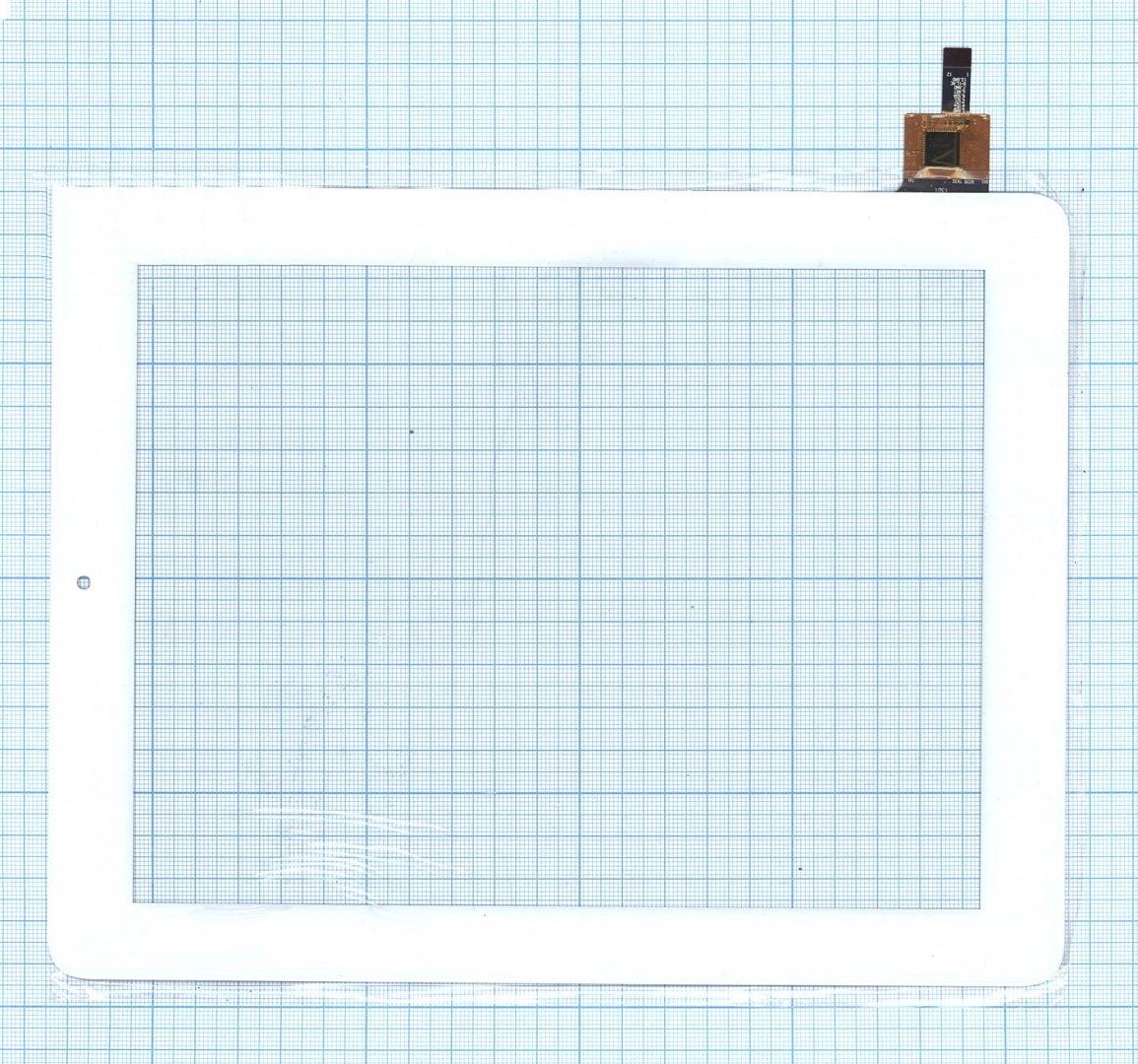 Сенсорное стекло (тачскрин) QSD E-C97015-01 белое