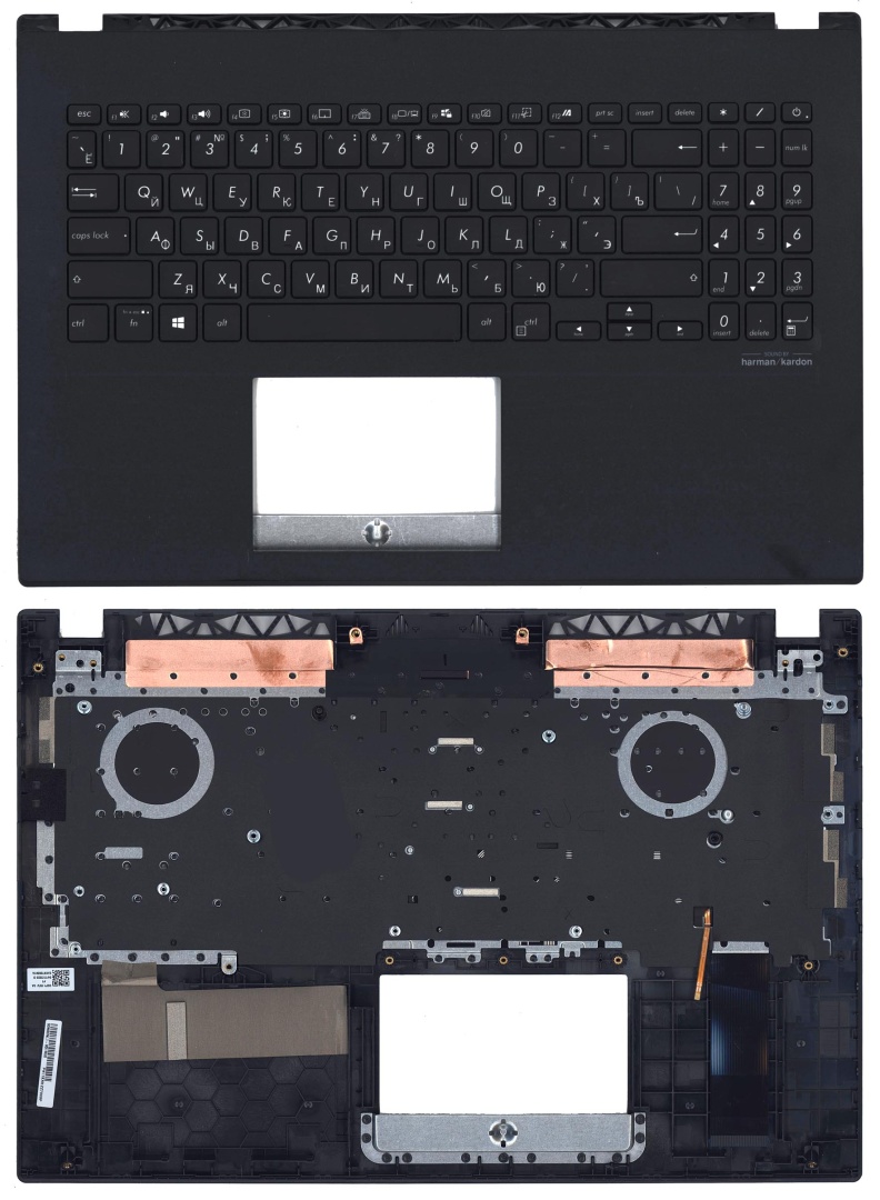 Клавиатура для ноутбука Asus X571 GT топ-панель черная