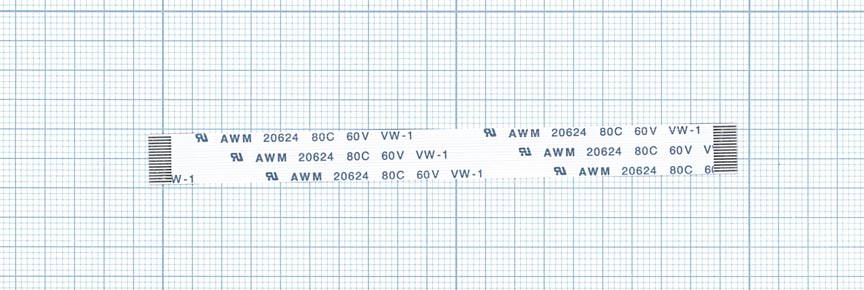 Шлейф универсальный 16pin, шаг 0,8мм, длина 10см