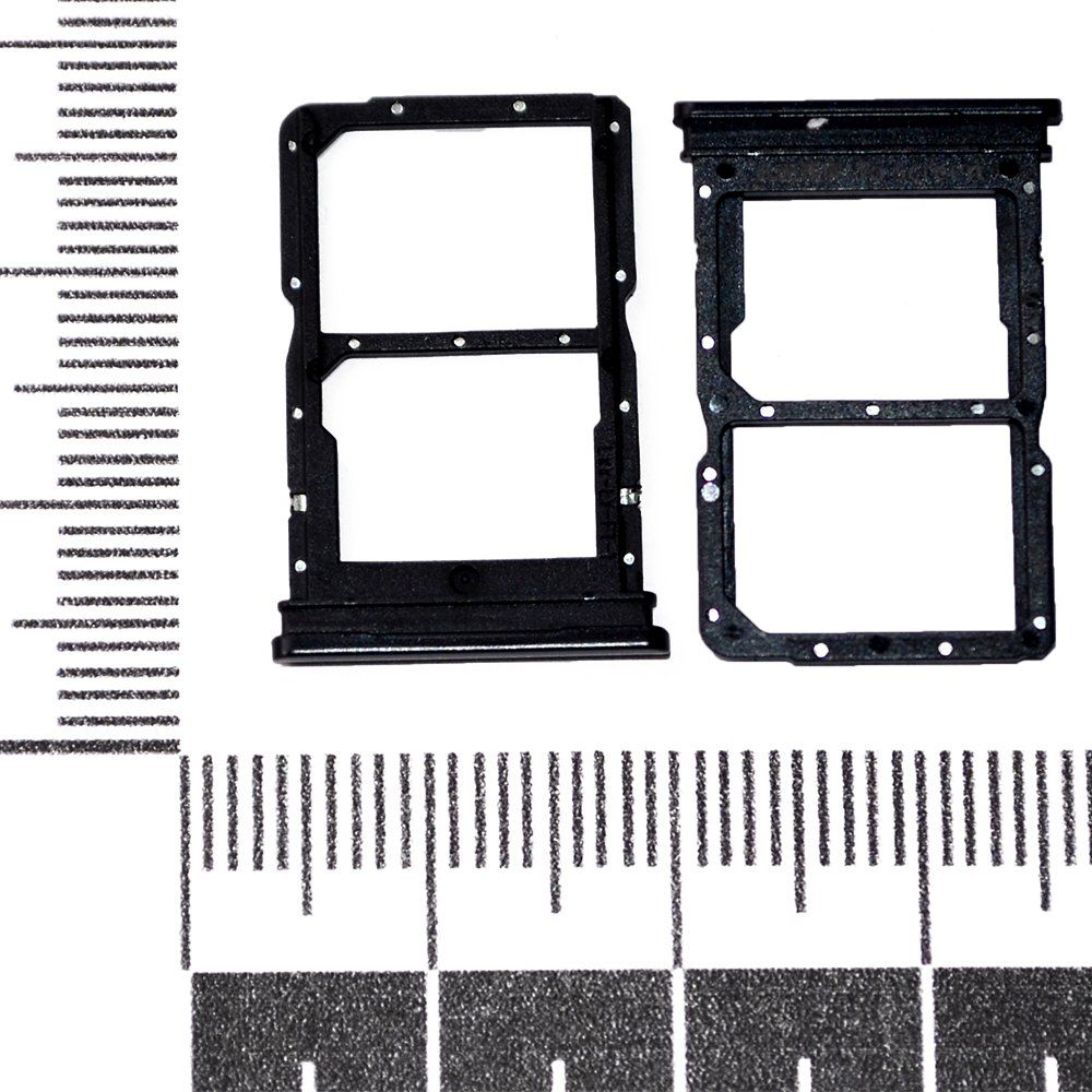 Держатель сим-карты Honor 20 Lite черный orig Factory