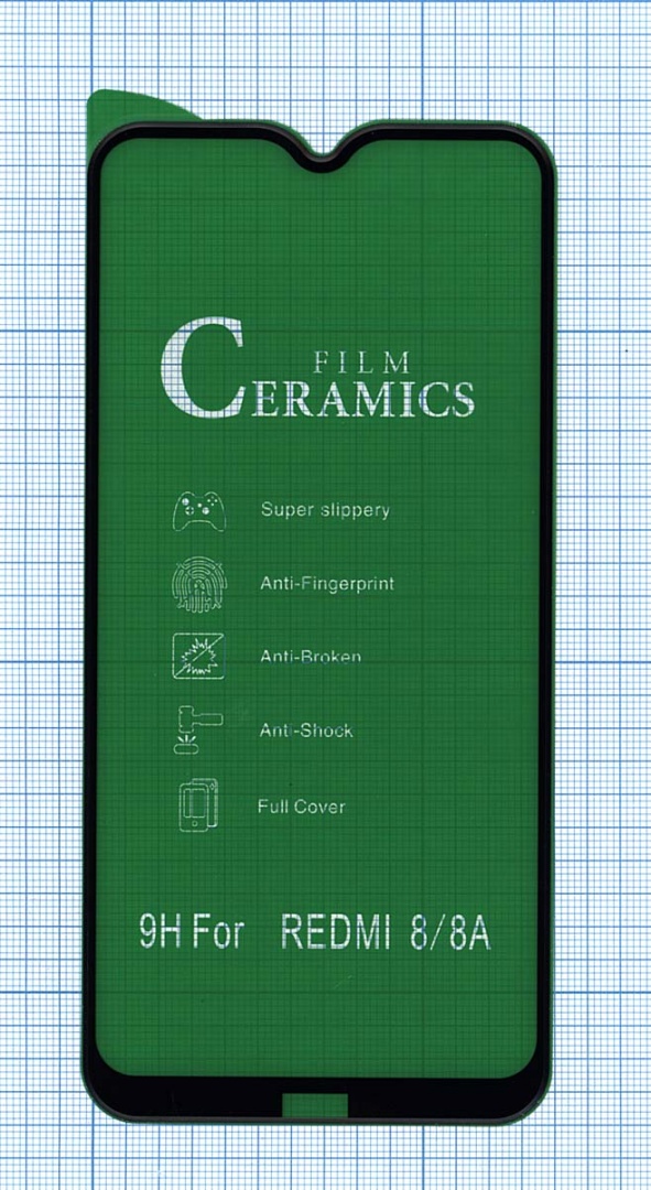 Керамическая пленка (стекло) для Xiaomi Redmi 8/ 8A черная