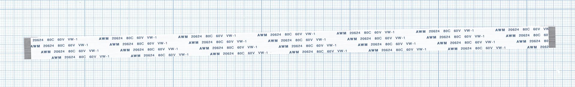 Шлейф универсальный 24pin, шаг 0,5мм, длина 30см