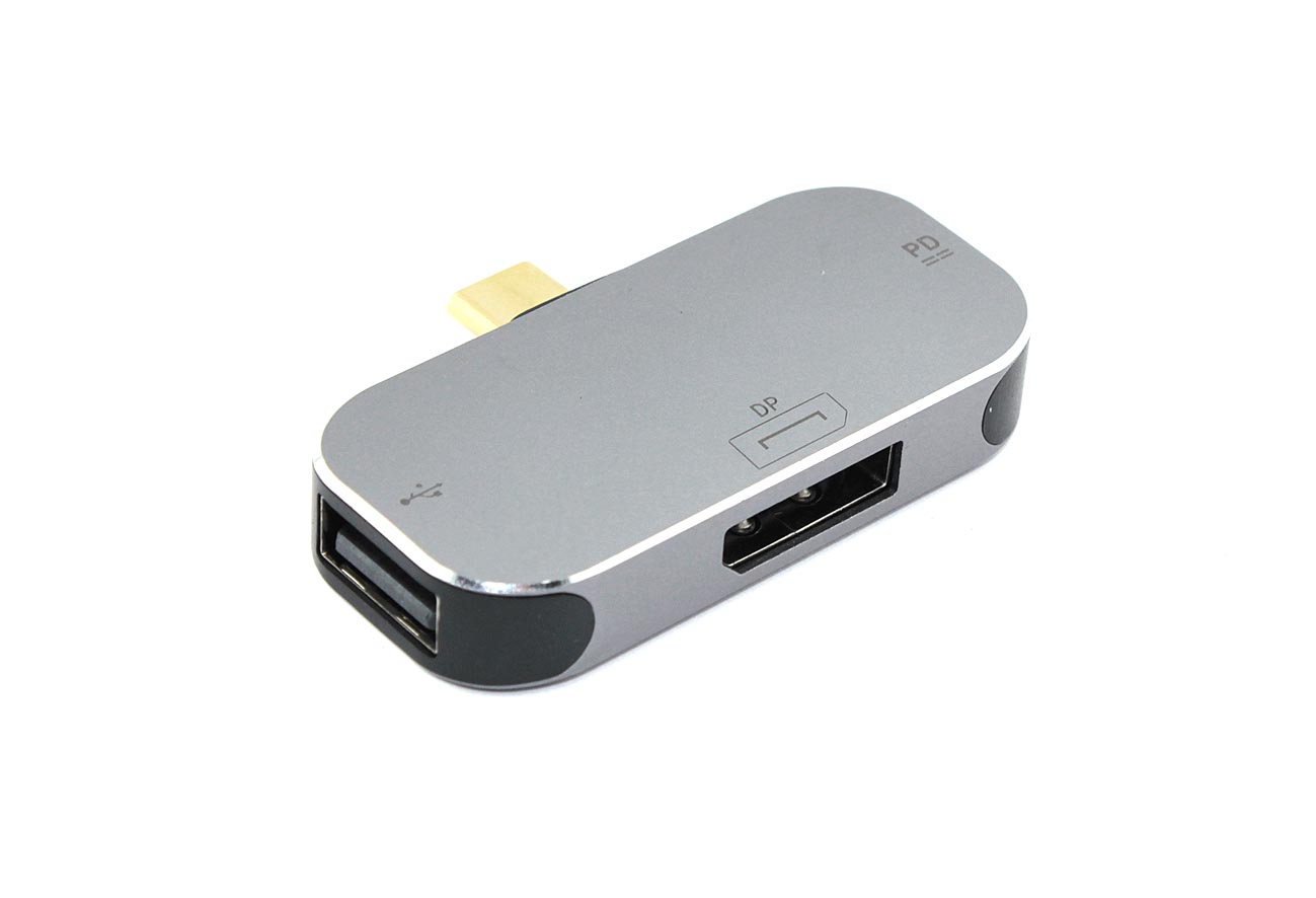 Адаптер Type C на Displey Port + USB + PD