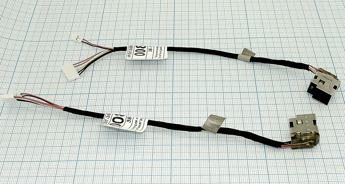 Разъем для ноутбука HP Paviloin DV7-2000 DV7-3000 6pin+2pin с кабелем