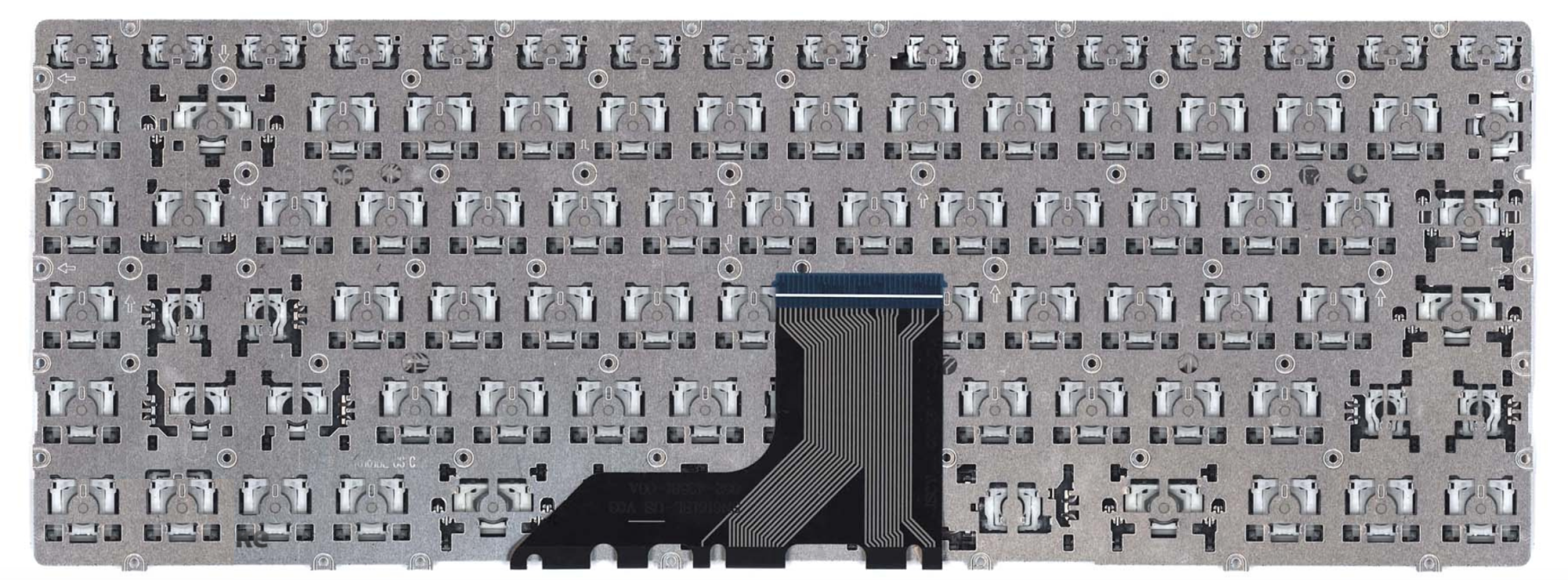 Клавиатура  HP Envy 13-ad000 серебристая, с подсветкой, OEM