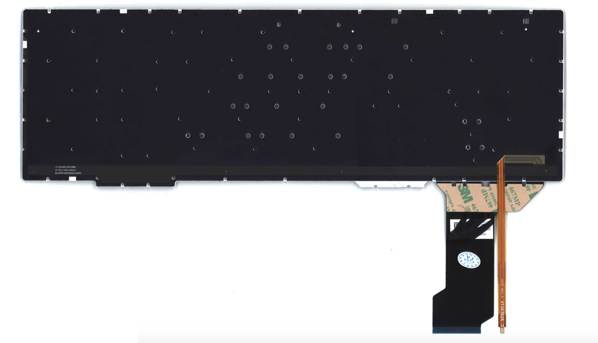 Клавиатура Asus ROG FX753VD с красной подсветкой, узкий шлейф подсветки OEM