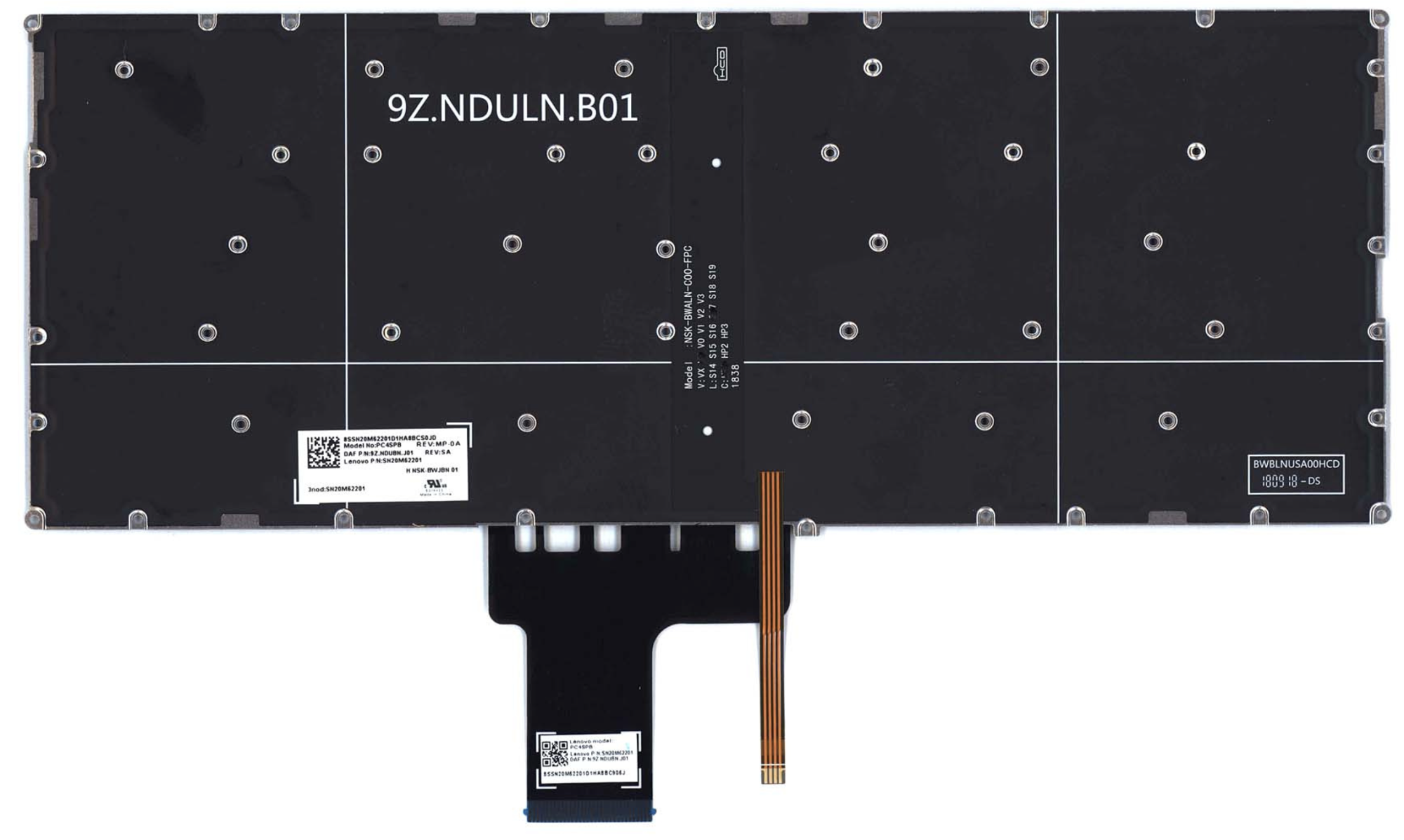 Клавиатура Lenovo Yoga 720-13ISK с подсветкой, OEM