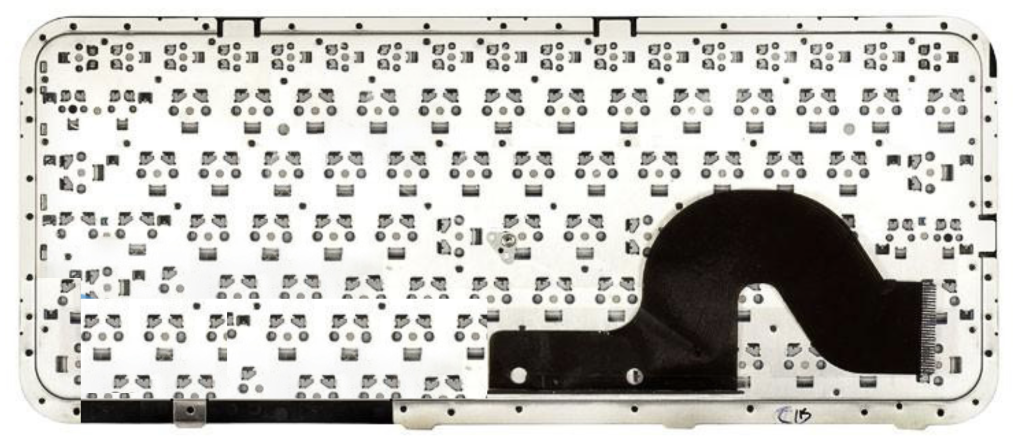 Клавиатура HP Pavilion dm3-1140er с серой рамкой, OEM