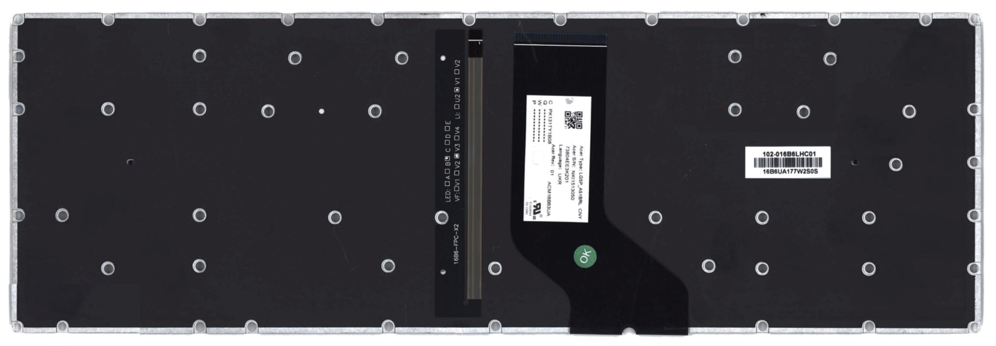 Клавиатура Acer Predator Helios 300 G3-571 с подсветкой, OEM