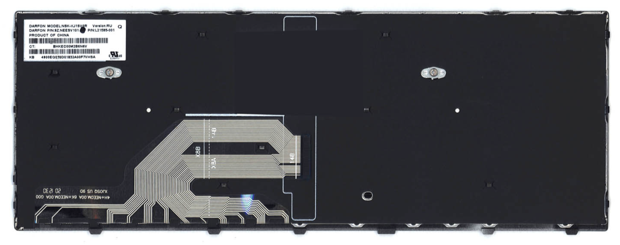 Клавиатура HP ProBook 645 G4 3UN59EA с серой рамкой, OEM