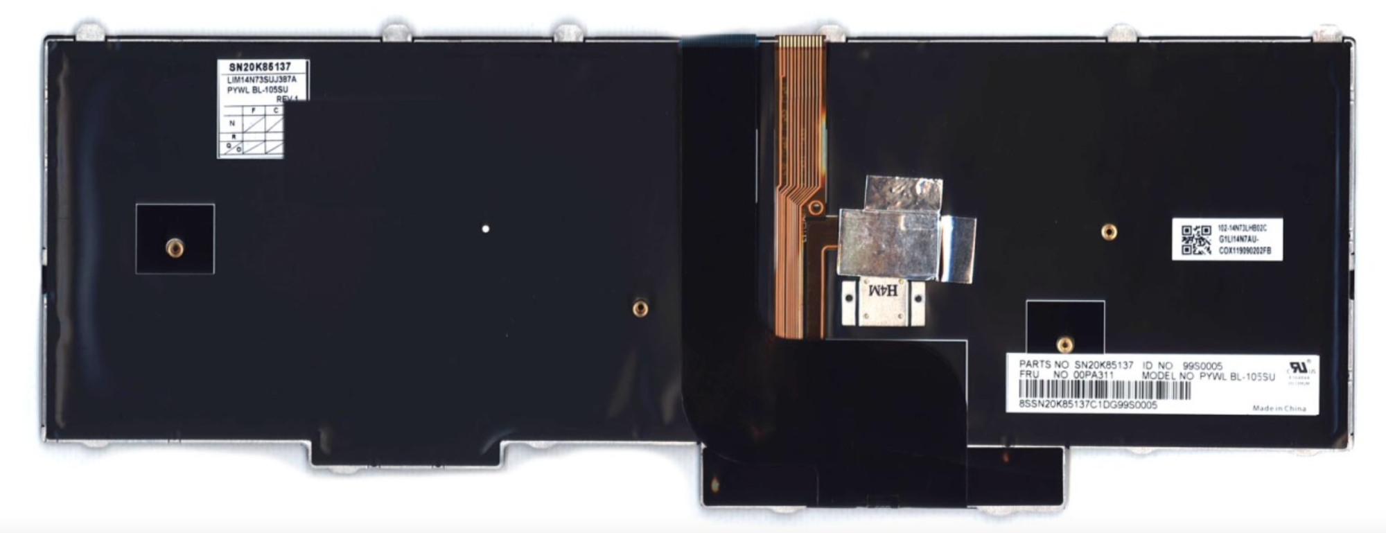 Клавиатура Lenovo Thinkpad P50 с подсветкой, OEM