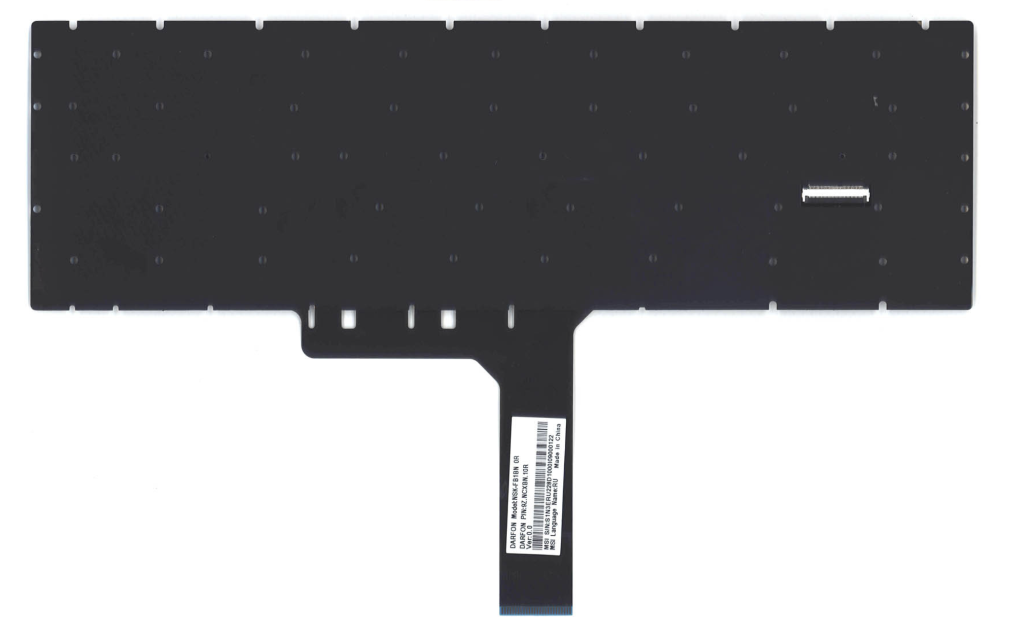 Клавиатура MSI GS75 Stealth 8SE-039RU с цветной подсветкой, OEM