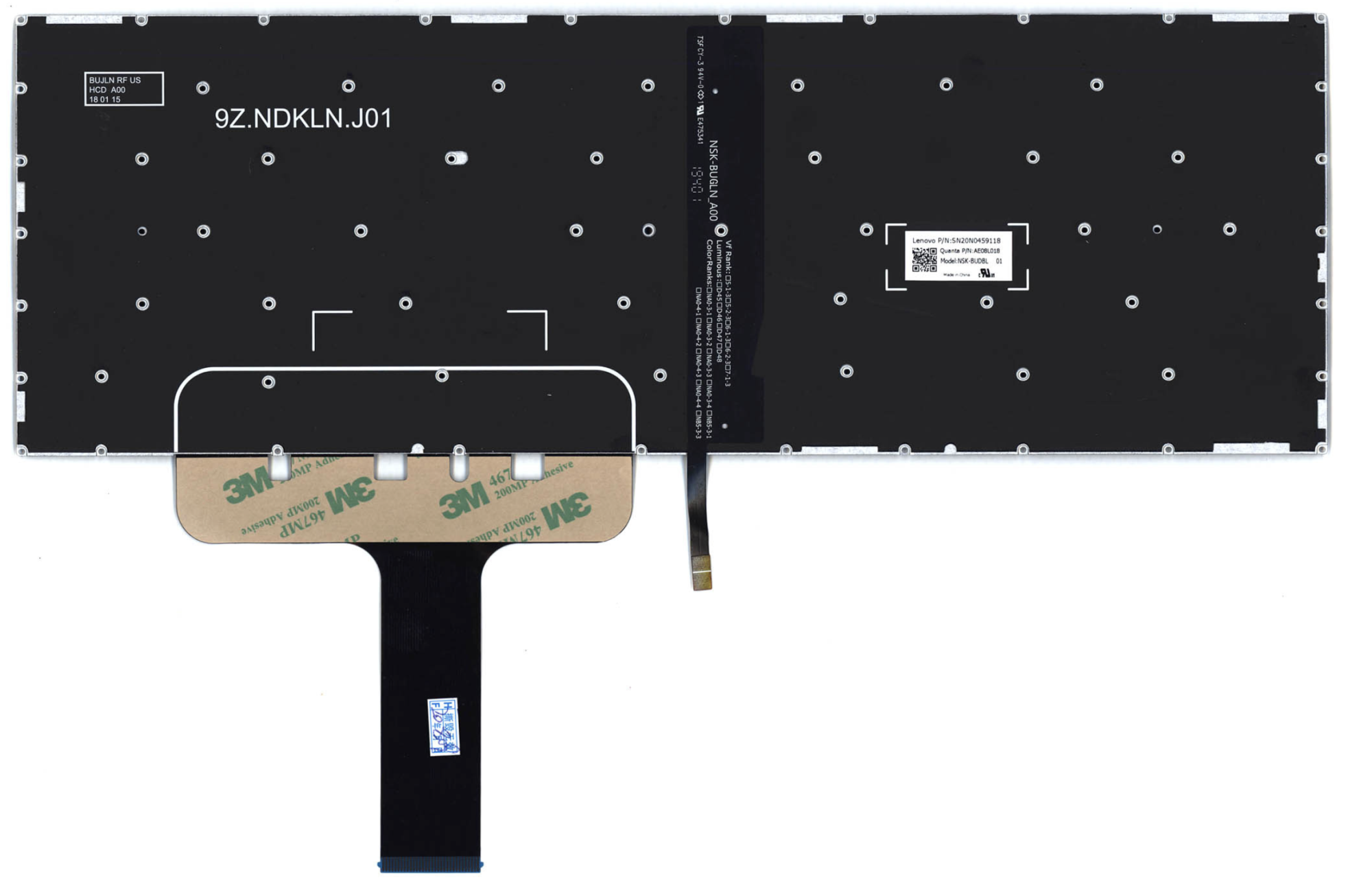 Клавиатура LENOVO Legion Y730-17ICH с подсветкой, OEM