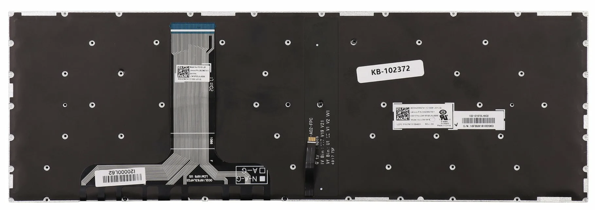 Клавиатура Lenovo Legion Y530-15ICH без рамки, с красной подсветкой, OEM