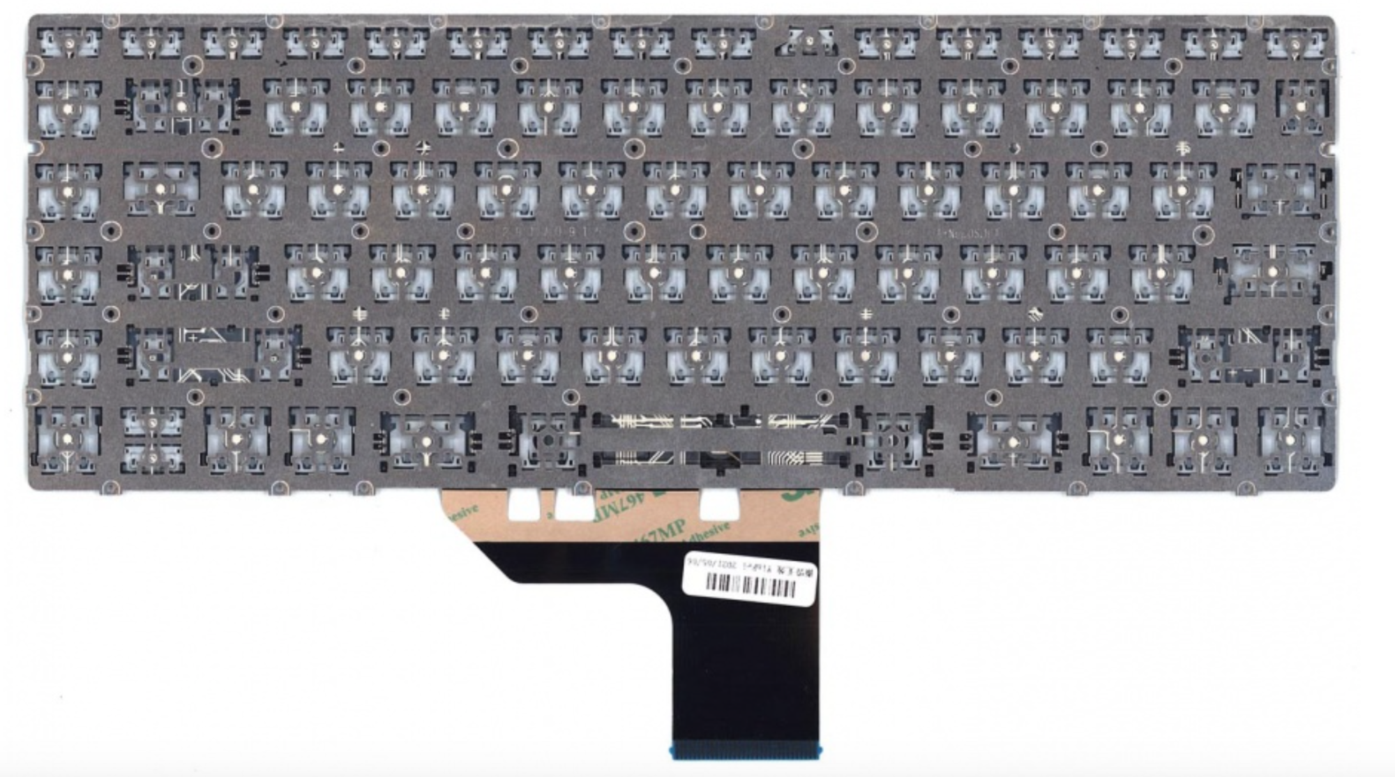 Клавиатура HP Spectre X360 13-AC013TU серебристая, с подсветкой, OEM