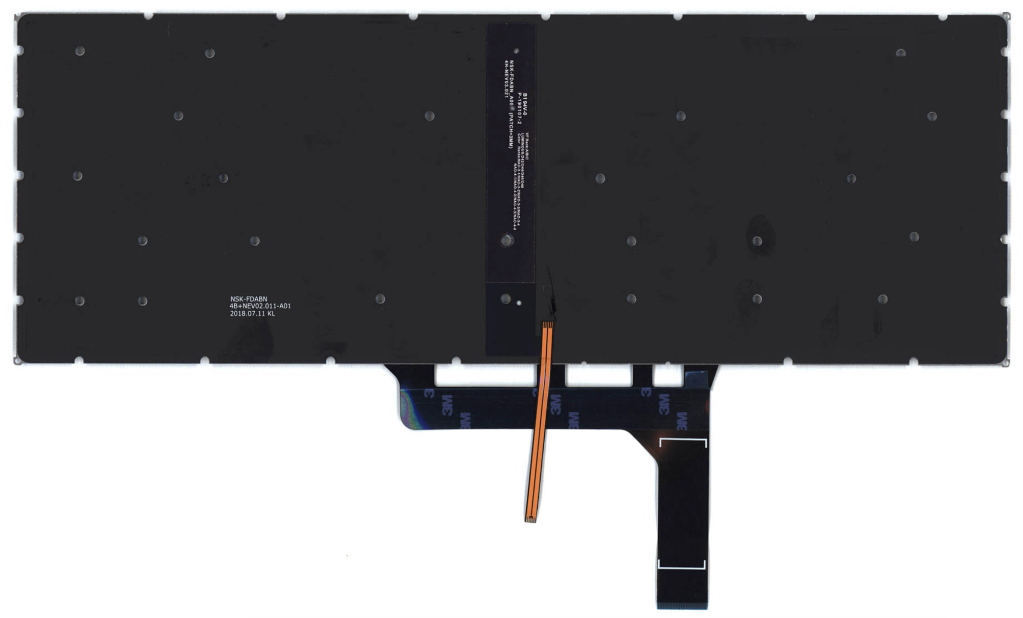 Клавиатура MSI GF63 8RC с подсветкой, OEM