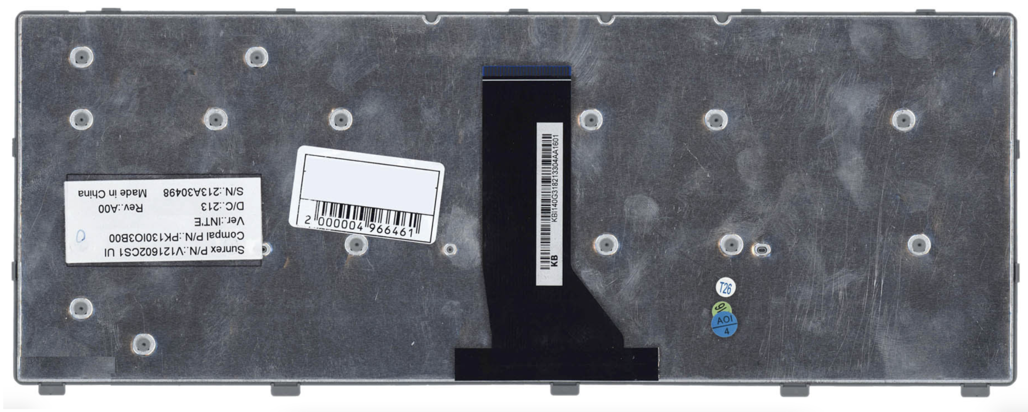 Клавиатура Acer Aspire ES1-511 серебристая, OEM