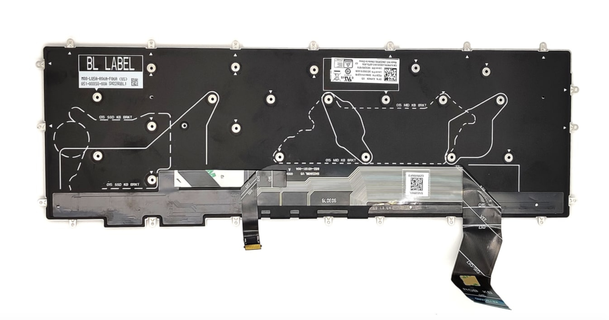 Клавиатура DELL G5 5590, G515-1611 с подсветкой, OEM